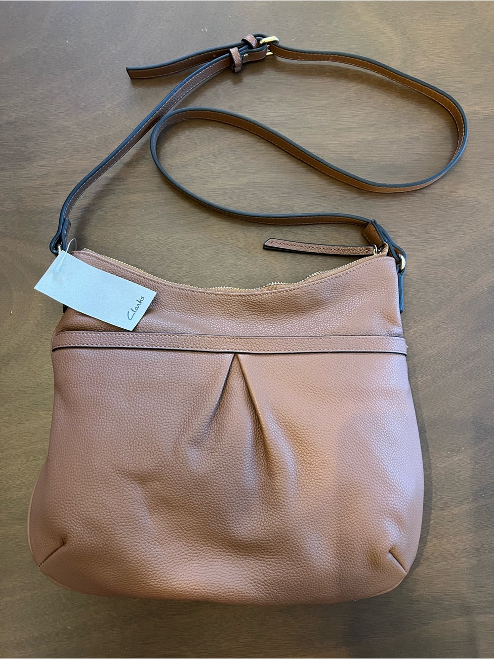 Clarks Cognac Purse - New with Tags